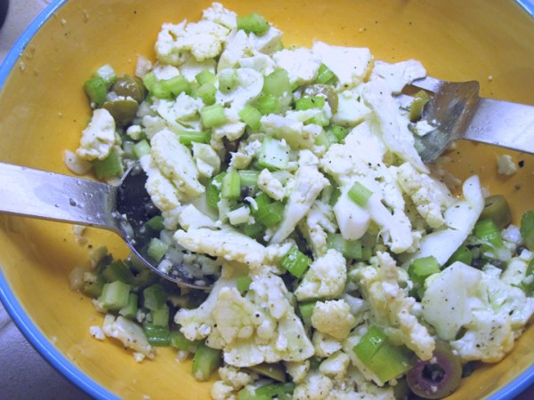 Cauliflower Salad with Green Olives and Capers
