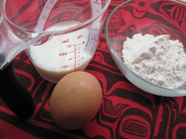 Ingredients for popovers