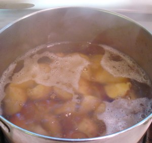 potatoes cooking