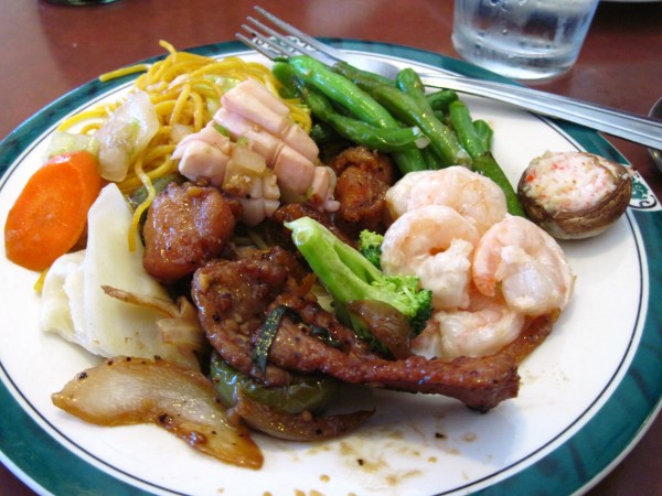 Chinese food at Lychee Buffet, Bellingham