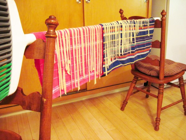 drying the noodles