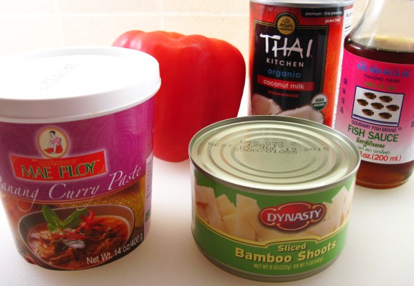 Ingredients for Panang Curry