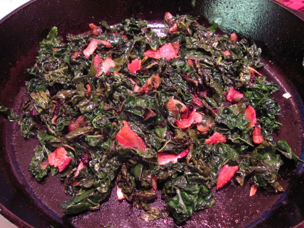 Braised Kale with Bacon