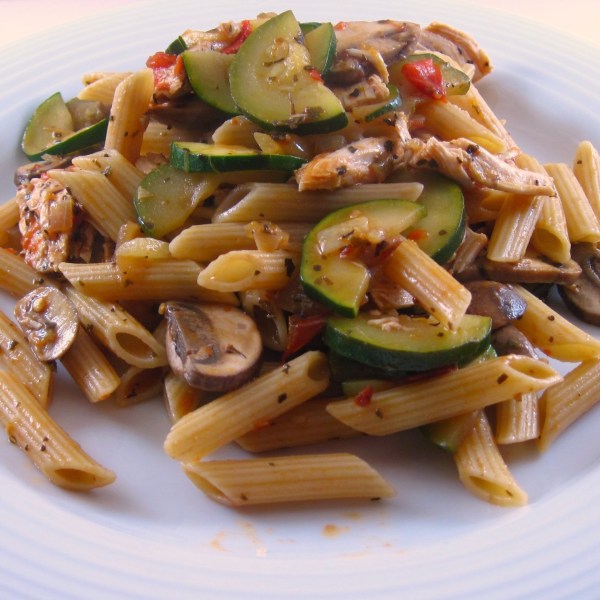 Pasta with Mediterranean Chicken Sauce