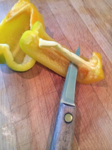 Cutting the ribs out