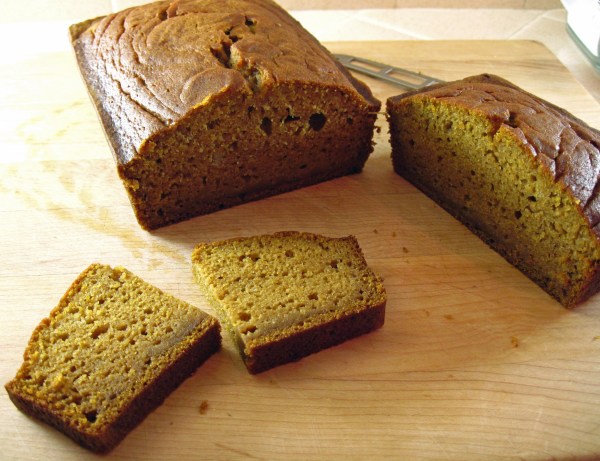 Pumpkin Bread Sweetened with Maple Syrup
