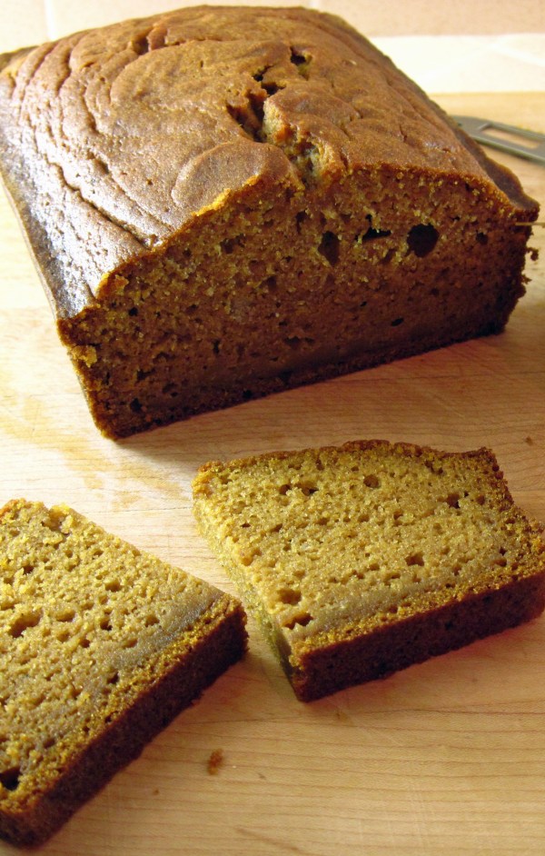 T Pumpkin Bread Sweetened with Maple Syrup