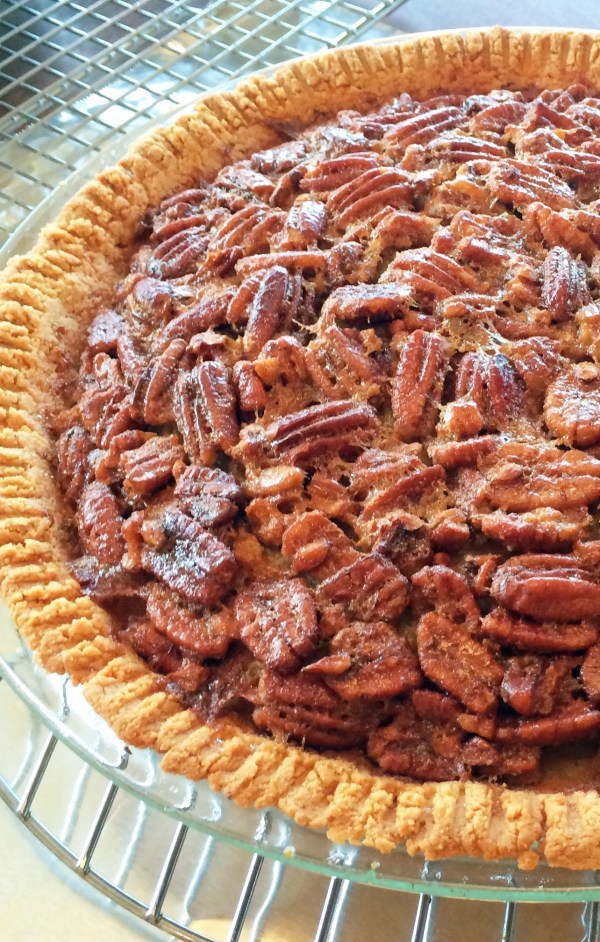 Pecan pie in an almond crust 2