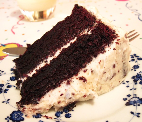 cake with Chocolate Chip Mint Frosting