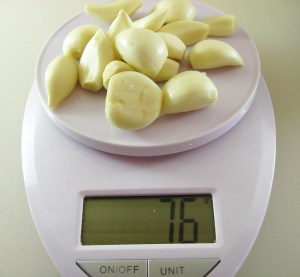 76g garlic - 16 cloves