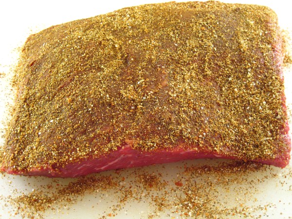 brisket with spice rub