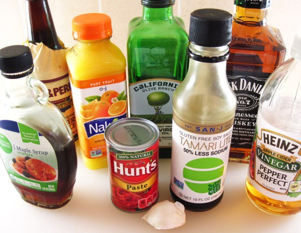 Ingredients for Whiskey BBQ Sauce