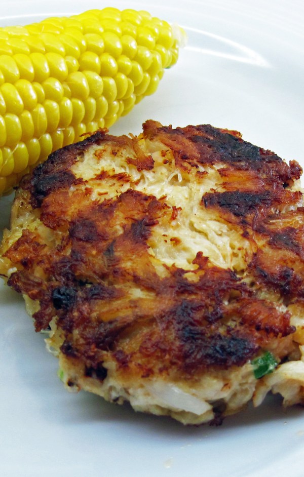 Dungeness Crab cake tall