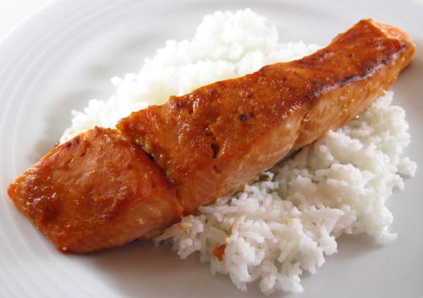 Broiled Salmon with Miso Glaze