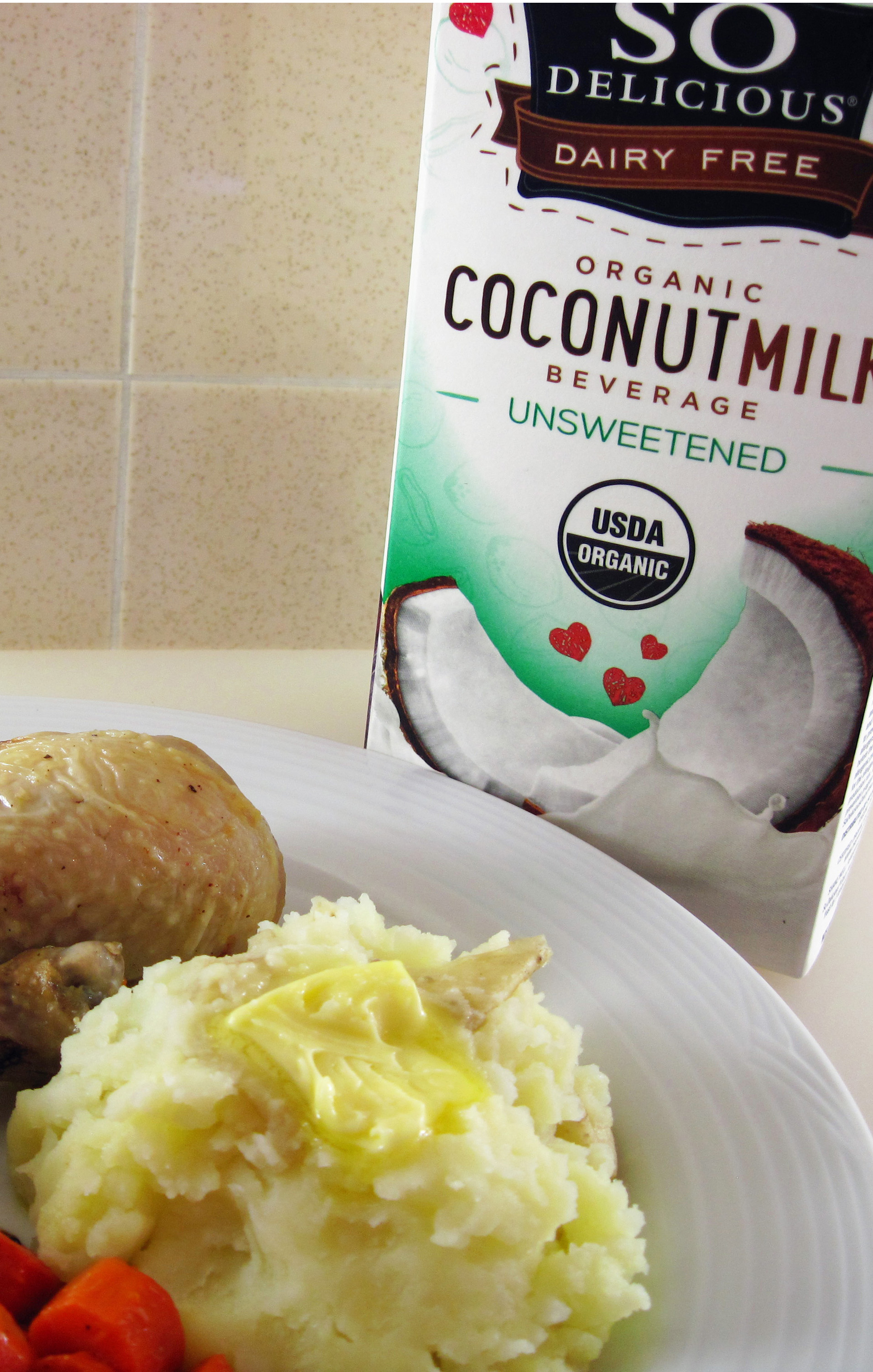 Mashed potatoes made with coconut milk - Copy