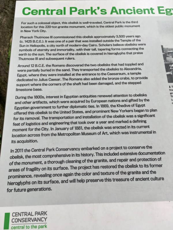 History of Cleopatra's Needle