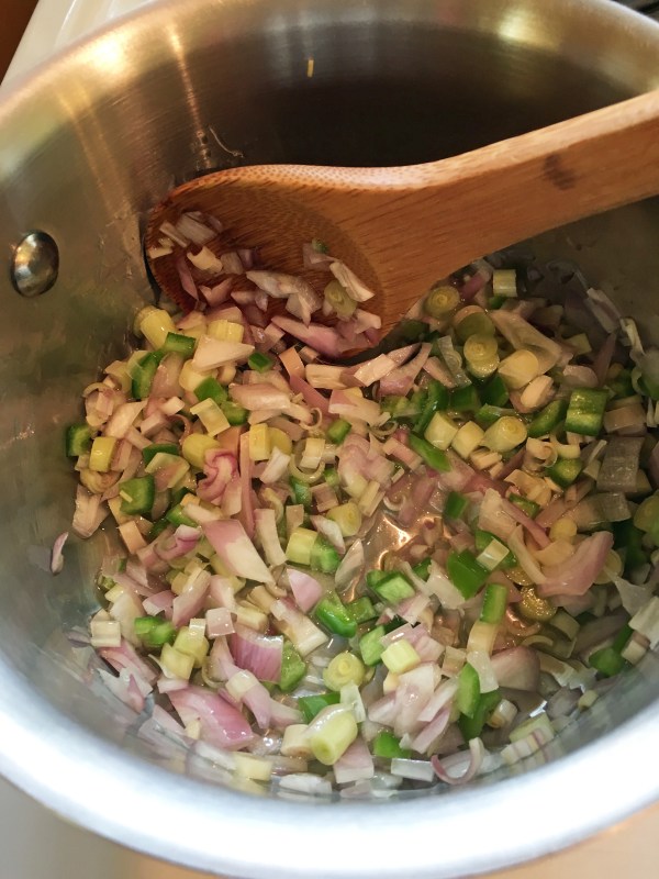 shallot, lemon grass, and chili