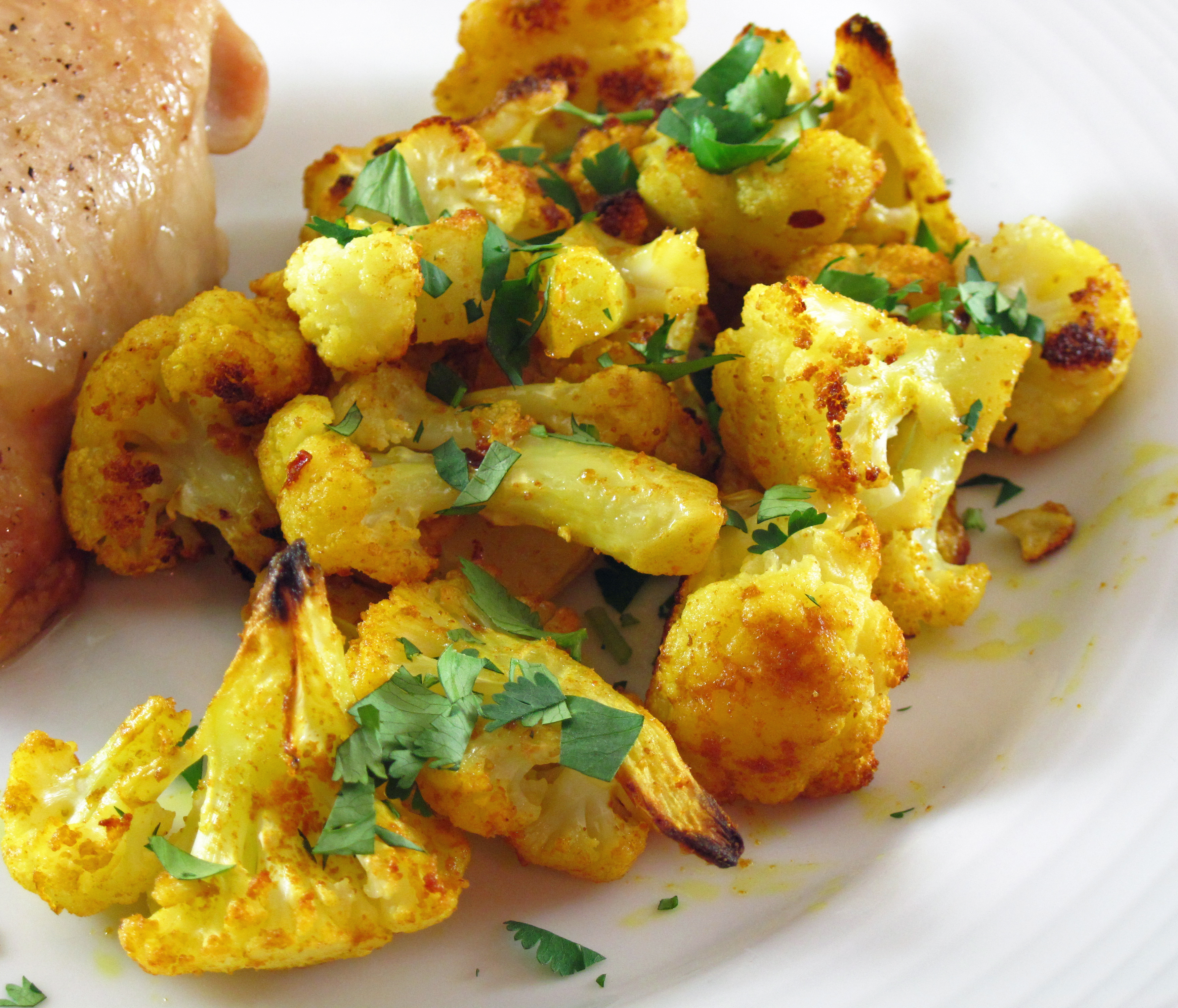 Turmeric Roasted Cauliflower | In the kitchen with Kath