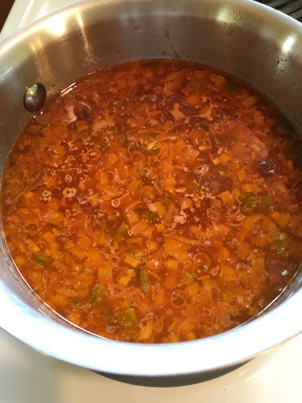 water, tamarind pulp and sugar added