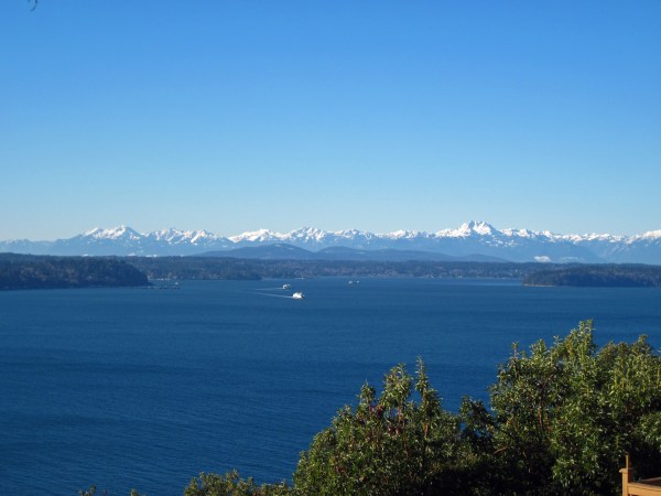 View of the Olympic Mountains 1-4-2017