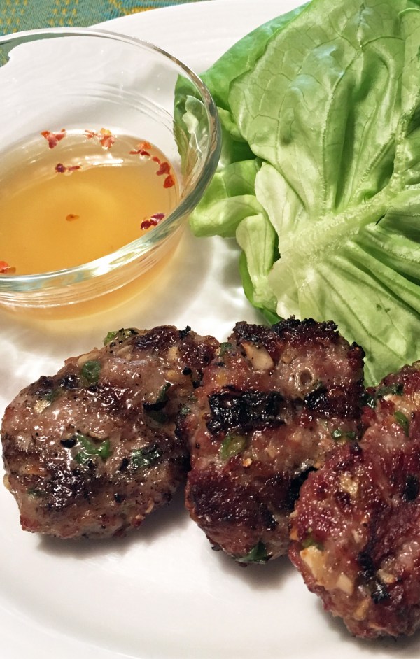 Lemongrass Pork Patties with Vietnamese Dipping Sauce - Copy
