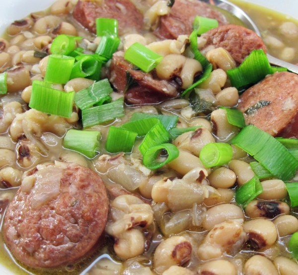 Instant Pot Smoked Sausage and Black Eyed Peas - Cropped