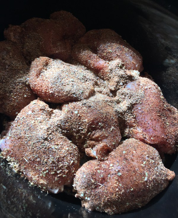 Chicken thighs in slow cooker