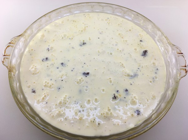 Eggs and cream added