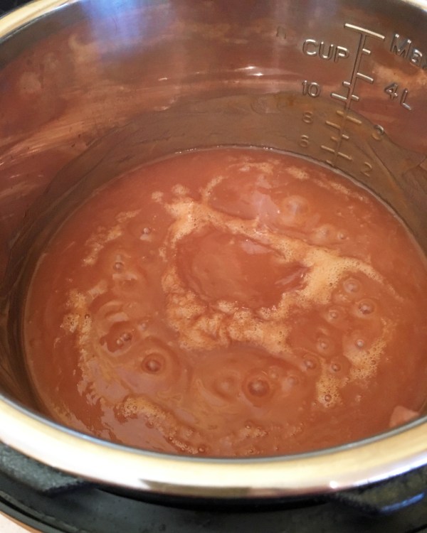 Apple Butter cooking on Saute