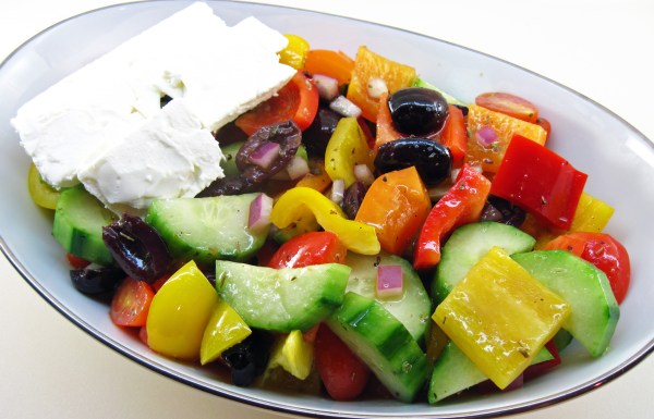 Chopped Greek Salad with Feta