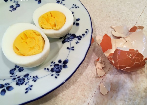 5-5-5 hard-cooked egg