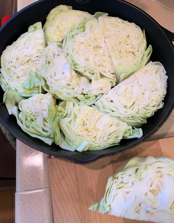 cabbage in the pan
